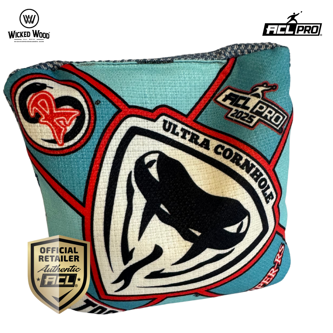 Ultra Viper 2025 - RS - 1x4 Cornhole Bags Cornhole Bags Ultra Cornhole Blue/Red