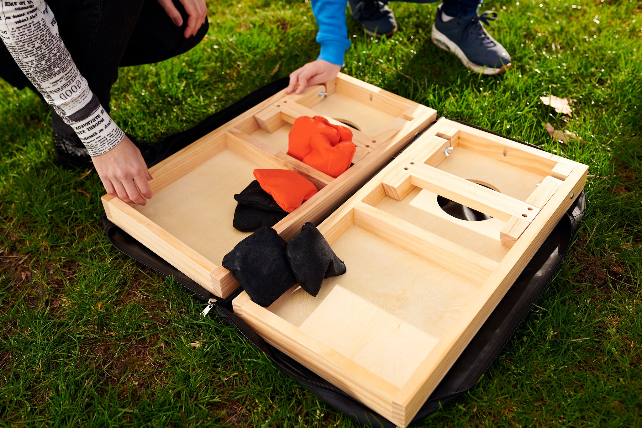Cornhole Set met Eigen Design - Mini Set Cornhole sets Wicked Wood Games
