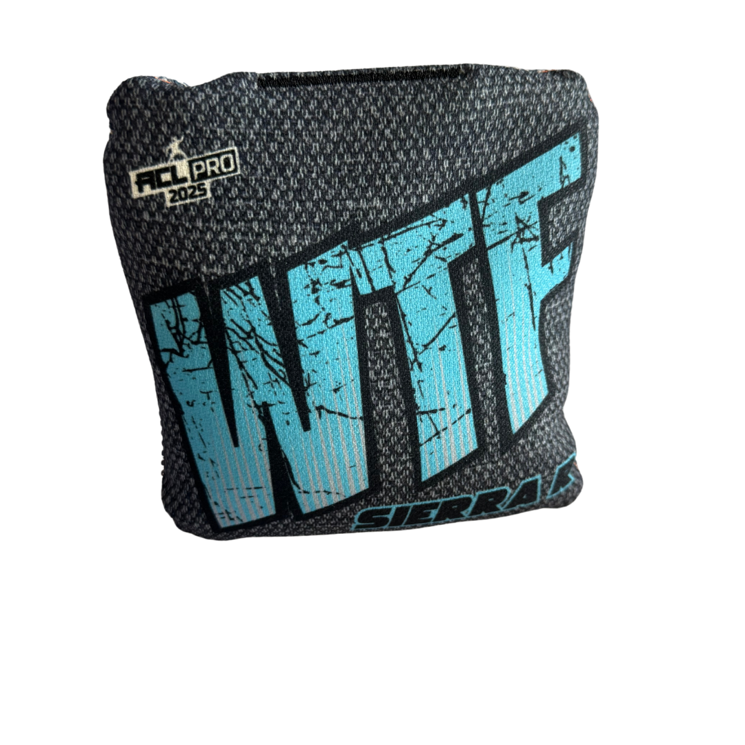 WTF - Sierra - ACL Pro Bags - 2025 Cornhole Bags Wicked Wood Games R-Grey-Blue