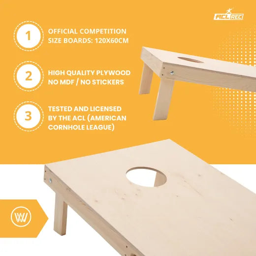 Wicked Wood Games - ACL REC 15mm Set - 120x60 - Blanco ACL