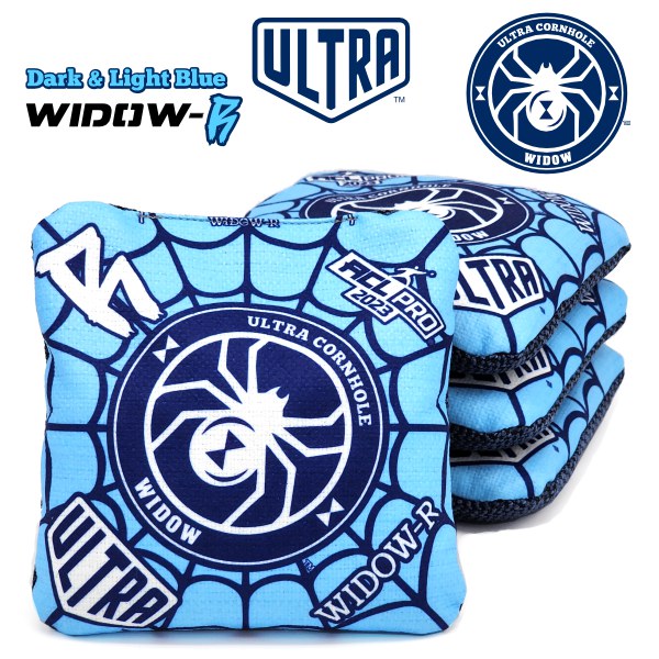 Ultra Widow 2023 - R - 1x4 Cornhole Bags Cornhole Bags Ultra Cornhole Lichtblauw