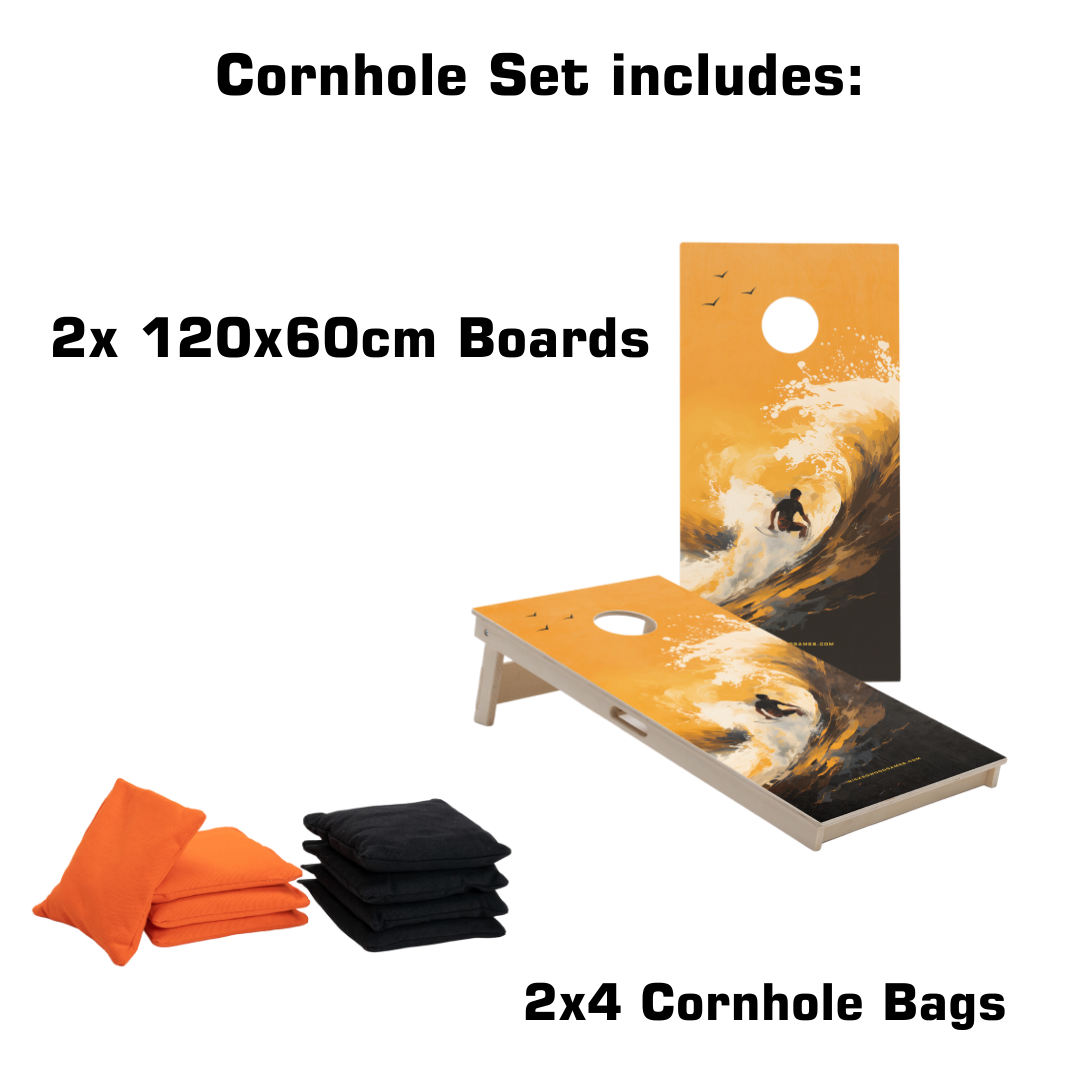 FOOTHILLS - Cornhole Set - 2 board / 2x4 zakjes Cornhole sets Wicked Wood Games
