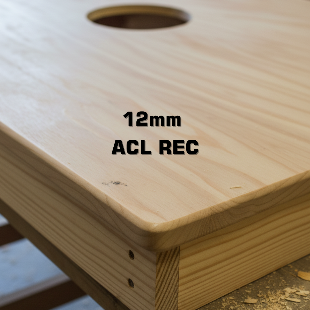 BATTLE ZONE - Cornhole Set - 2 Boards - Goedgekeurd door de American Cornhole League (ACL REC) Cornhole sets Wicked Wood Games 12mm - REC