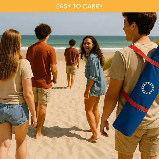 Cornhole Beach Set - 90x60cm - Red Zone - Incl 2x4 Cornhole Zakjes en Draagtas Recreatieve Sets Wicked Wood Games