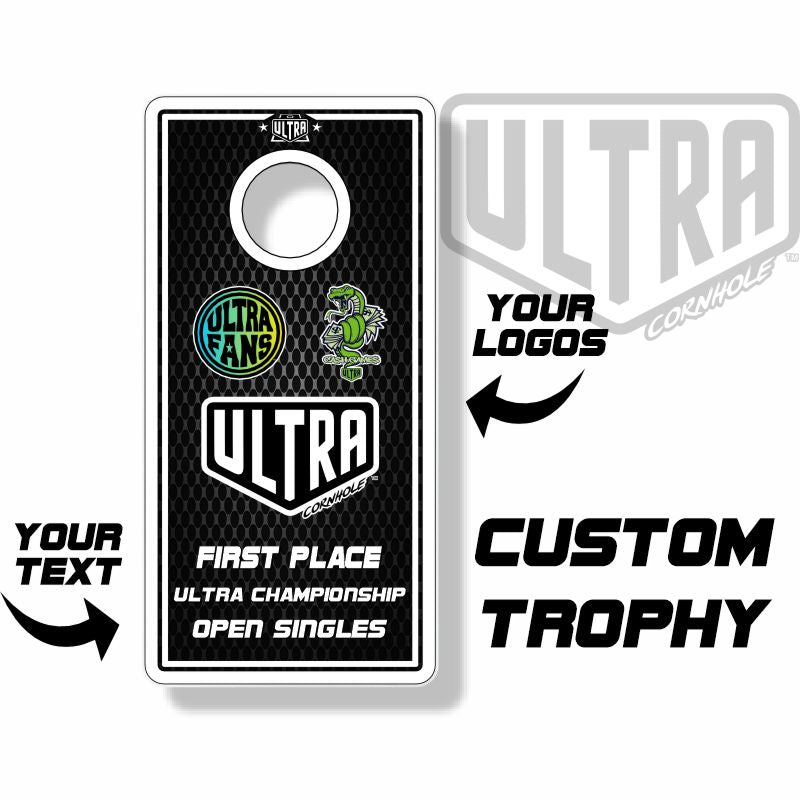 Cornhole Trofee - Prijsbord - 40x20cm Wicked Wood Games