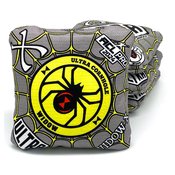 Ultra Widow 2025 - X - 1x4 Cornhole Bags Cornhole Bags Ultra Cornhole Gray/Yellow