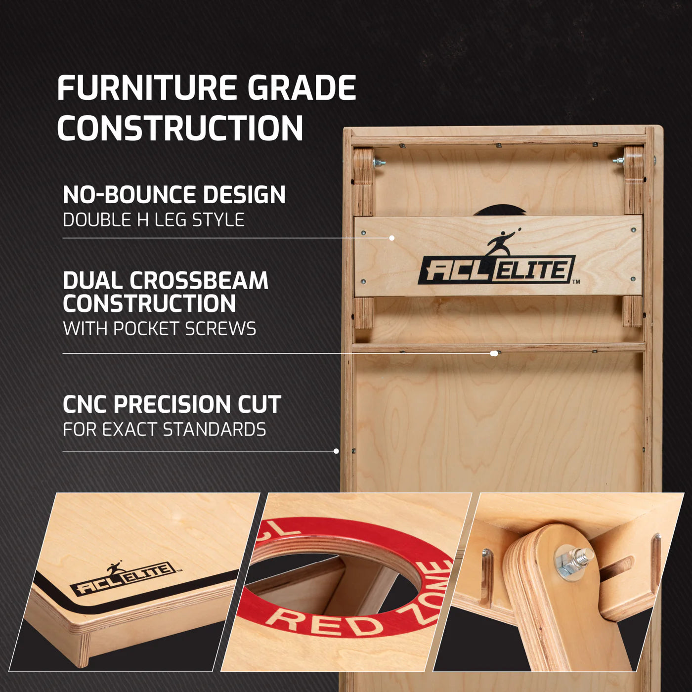 Official American Cornhole League (ACL) ELITE 18MM Cornhole Set Cornhole sets Wicked Wood Games